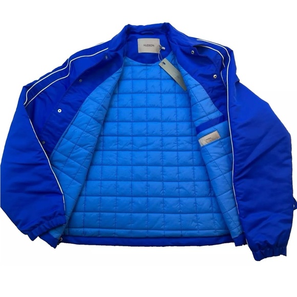 Hudson Water Repellent Insulated Coach Jacket Style HM100 Men's Size XL Blue NWT - Picture 6 of 9